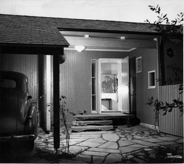 Villa Markelius, exteriör, 1946.